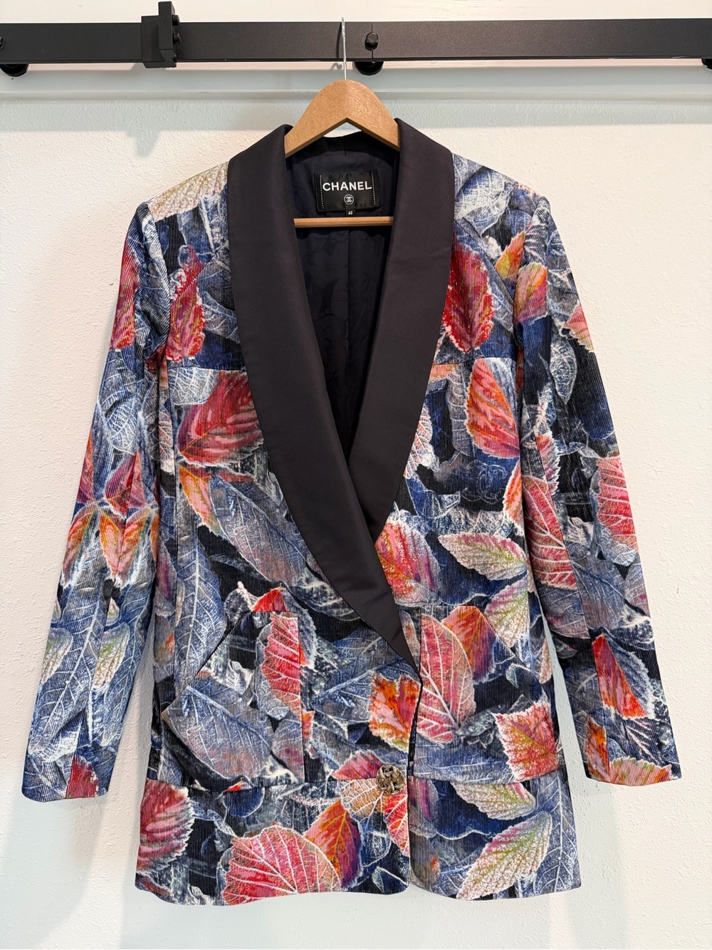 CHANEL Multicolor Floral Smoking Jacket 2018